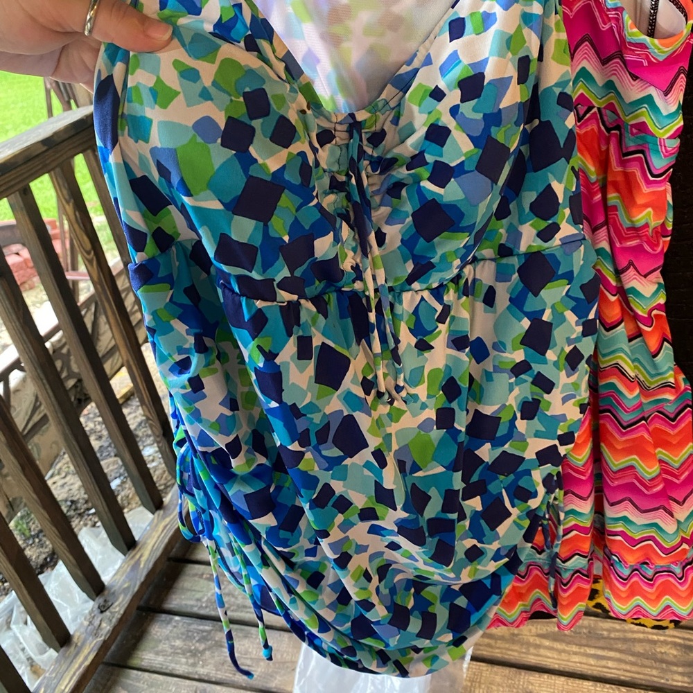 One piece Bathing Suit.